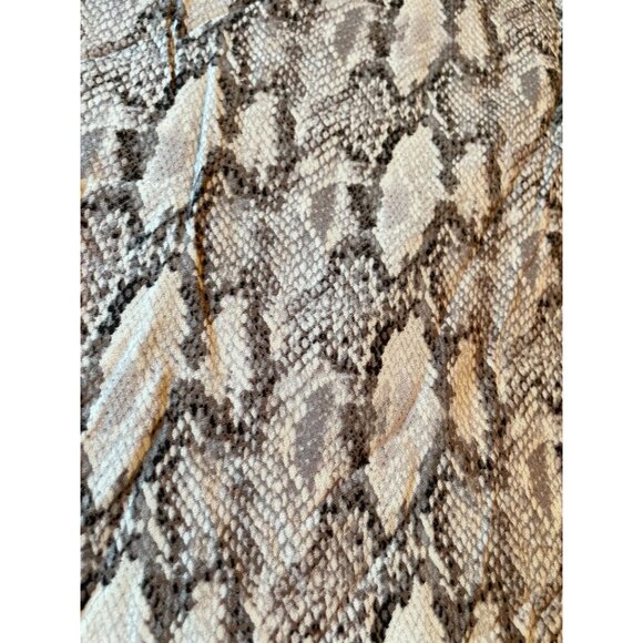 Olivaceous Fall Trend Snake Print Lined Mini Dress M Short Sleeve - Picture 7 of 8